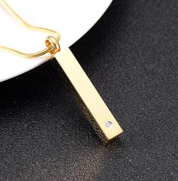 inlay zircon golden stainless steel bar cremation urn pendant engravable keepsake memorial jewelry for ashes43351913090452, Silver
inlay zircon golden stainless steel bar cremation urn pendant engravable keepsake memorial jewelry for ashes43351913090452, Silver