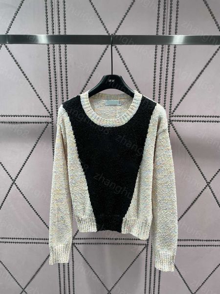23ss womens designer clothing women sweater pearl nail diamond gradient color granular sweater with color contrast long-sleeved pullover wom, White;black
23ss womens designer clothing women sweater pearl nail diamond gradient color granular sweater with color contrast long-sleeved pullover wom, White;black
