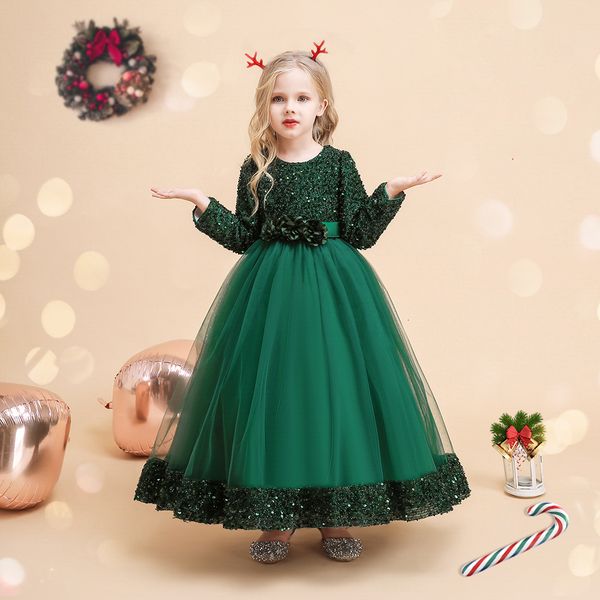girl's dresses green christmas dresses for girls winter long sleeve kids party princess costume 4-14 yrs sequin solid elegant xmas vest, Red;yellow
girl's dresses green christmas dresses for girls winter long sleeve kids party princess costume 4-14 yrs sequin solid elegant xmas vest, Red;yellow