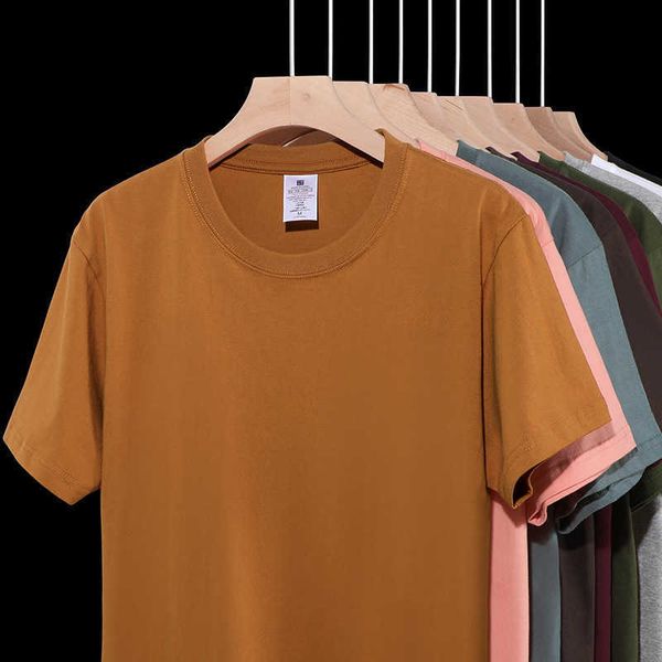 210g pure cotton short sleeved t-shirt for men's summer new trend loose fitting half sleeved t-shirt upper garment for men's summe, White;black
210g pure cotton short sleeved t-shirt for men's summer new trend loose fitting half sleeved t-shirt upper garment for men's summe, White;black