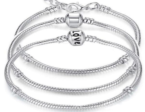 antique 925 sterling silver charm bracelets european 3mm chain fit charms bead bangle bracelet for women6699036, Black
antique 925 sterling silver charm bracelets european 3mm chain fit charms bead bangle bracelet for women6699036, Black