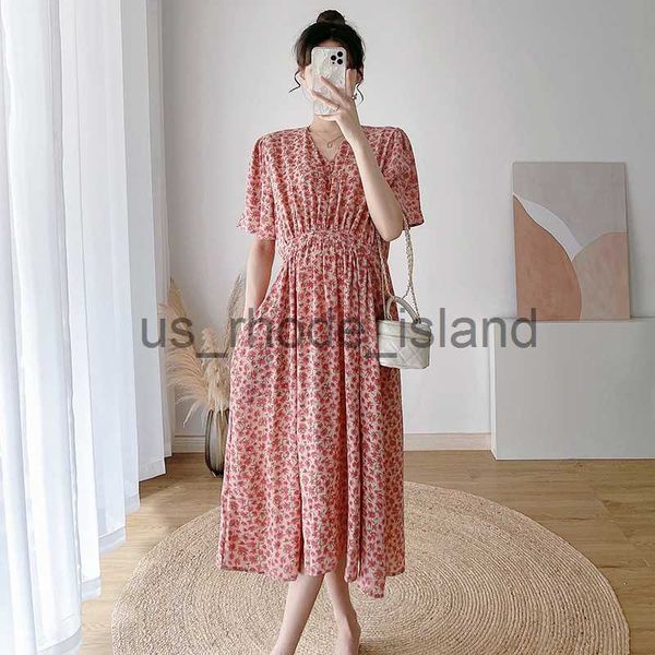 maternity dresses maternity summer chiffon v-neck dress short sleeves flare sleeve high waist pregnant woman floral dress loose pregnancy cl, White
maternity dresses maternity summer chiffon v-neck dress short sleeves flare sleeve high waist pregnant woman floral dress loose pregnancy cl, White