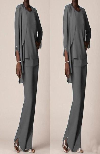 grey chiffon formal pant suits for mother groom dresses evening wear long mother of the bride dresses with jackets plus size custo6874429, Black;red
grey chiffon formal pant suits for mother groom dresses evening wear long mother of the bride dresses with jackets plus size custo6874429, Black;red