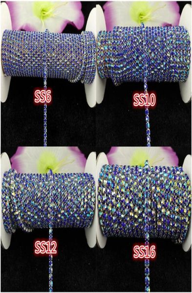 10yardsroll ss6ss16 sapphire blue ab rhinestones crystal glass rhinestone chain compact silver chain for phonecupsmouseappliq3110422, Black
10yardsroll ss6ss16 sapphire blue ab rhinestones crystal glass rhinestone chain compact silver chain for phonecupsmouseappliq3110422, Black