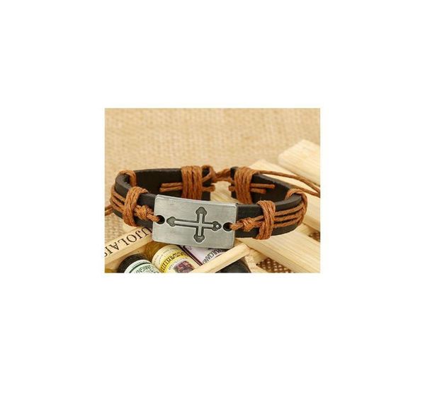 casual handmade woven vintage woven charm brown genuine leather women cross bracelets men jewelry whole acc qylyht1319403, Golden;silver
casual handmade woven vintage woven charm brown genuine leather women cross bracelets men jewelry whole acc qylyht1319403, Golden;silver