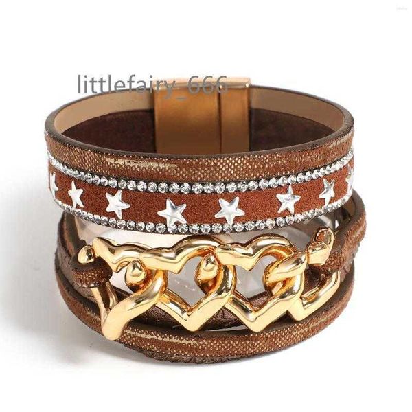 charm bracelets amorcome handmade heart shape curb chain stars boho studded genuine leather wrap bracelet on hand pulsera gift, Golden;silver
charm bracelets amorcome handmade heart shape curb chain stars boho studded genuine leather wrap bracelet on hand pulsera gift, Golden;silver