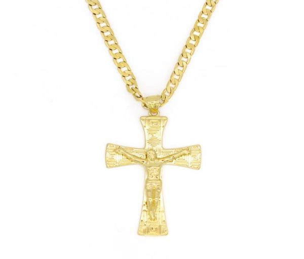 solid 10k yellow gold filled jesus wide cross charm big pendant 5535mm with 24quot miami cuban chain 6005mm6411603, Silver
solid 10k yellow gold filled jesus wide cross charm big pendant 5535mm with 24quot miami cuban chain 6005mm6411603, Silver