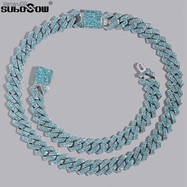 14mm iced out rhombus prong cuban link chain necklace for women color rhinestones paved cuban choker necklace hiphop men jewelry l230704, Silver
14mm iced out rhombus prong cuban link chain necklace for women color rhinestones paved cuban choker necklace hiphop men jewelry l230704, Silver