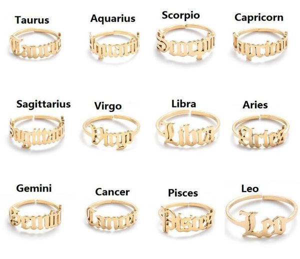adjustable stainless steel rings 12 constellations letter ring for woman opening wedding zodiac finger ring birthday jewelry gift7287973, Silver
adjustable stainless steel rings 12 constellations letter ring for woman opening wedding zodiac finger ring birthday jewelry gift7287973, Silver