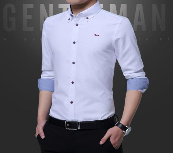 new summer spring autumn men casual shirts harmont cotton brand long sleeve blaine embroidery blouse8628398, White;black
new summer spring autumn men casual shirts harmont cotton brand long sleeve blaine embroidery blouse8628398, White;black