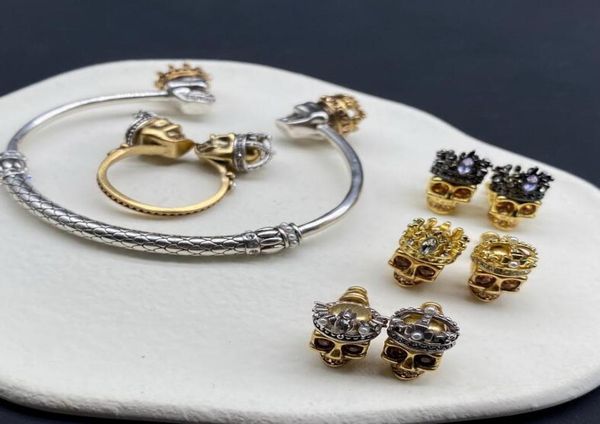 new designed crown skull women039s open bracelet vintage brass 18k gold plated luxury ladies bangle amq10k3396030, Golden;silver
new designed crown skull women039s open bracelet vintage brass 18k gold plated luxury ladies bangle amq10k3396030, Golden;silver