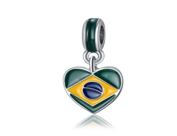 fits bracelets 30pcs brazil's flag charms beads silver charms bead for wholesale diy european necklace jewelry accessories xmas7334662, Black
fits bracelets 30pcs brazil's flag charms beads silver charms bead for wholesale diy european necklace jewelry accessories xmas7334662, Black