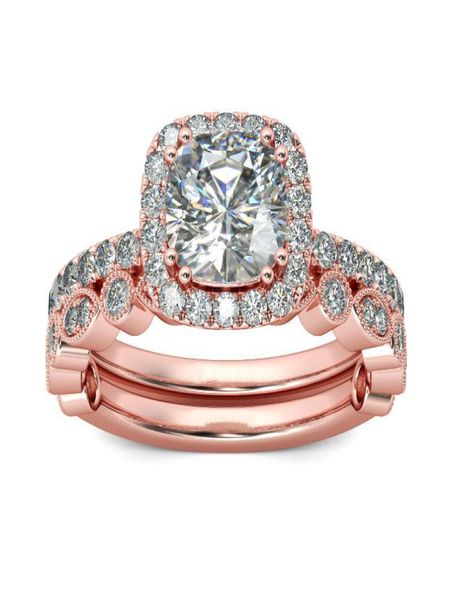 rose gold rings for women 2pcs sparkling rhinestone rings set bridal engagement wedding band jewelry3999657, Silver
rose gold rings for women 2pcs sparkling rhinestone rings set bridal engagement wedding band jewelry3999657, Silver
