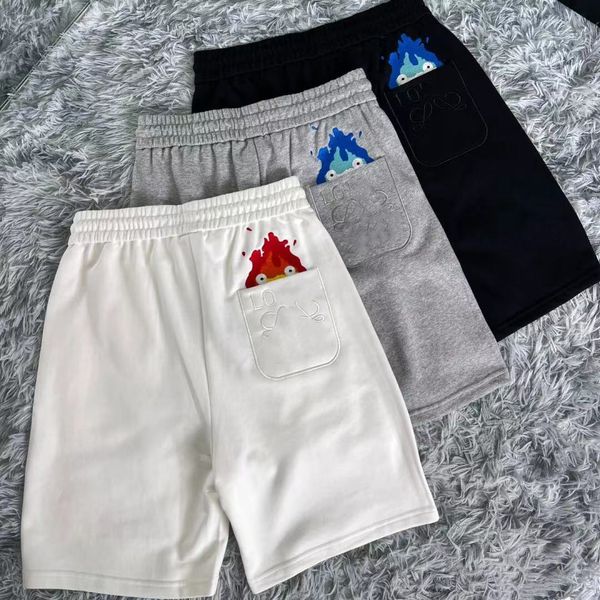 couple embroidered summer shorts casual simple and versatile sports pants, White;black
couple embroidered summer shorts casual simple and versatile sports pants, White;black