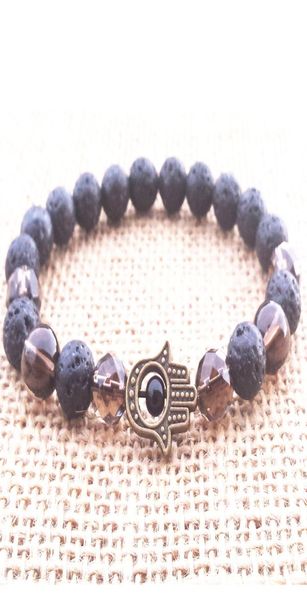 mg0759 hamsa lava stone smoky quartz bracelet fatima039s hand bracelet spiritual healing root chakra wrist mala yoga jewelry1266842, Black
mg0759 hamsa lava stone smoky quartz bracelet fatima039s hand bracelet spiritual healing root chakra wrist mala yoga jewelry1266842, Black