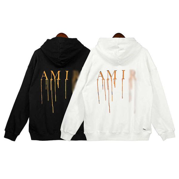 ami early autumn hooded sweater new trend personalized hand-painted printing flow paint loop lovers, Black
ami early autumn hooded sweater new trend personalized hand-painted printing flow paint loop lovers, Black
