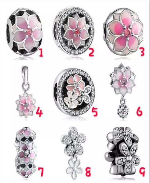 the 50pcslot lot authentic 925 sterling silver pink flowers series s charms beads fits european pandora charm brac7438035, Black
the 50pcslot lot authentic 925 sterling silver pink flowers series s charms beads fits european pandora charm brac7438035, Black