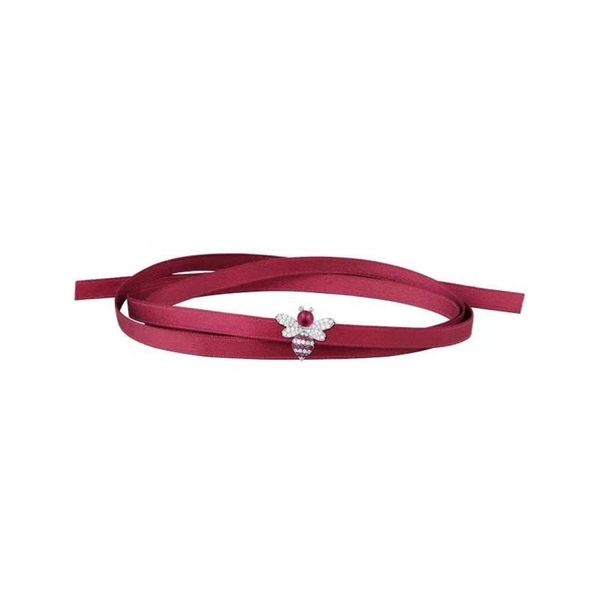 new red silk ribbon choker necklace red corundum bee bar chokers necklace for women collares mujer collier ras du cou choker brace1053841, Golden;silver
new red silk ribbon choker necklace red corundum bee bar chokers necklace for women collares mujer collier ras du cou choker brace1053841, Golden;silver