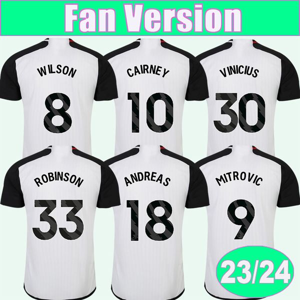 23 24 cairney mitrovic mens soccer jerseys andreas decordova-reid wilson lukic home white football shirt short sleeve uniforms, Black;yellow
23 24 cairney mitrovic mens soccer jerseys andreas decordova-reid wilson lukic home white football shirt short sleeve uniforms, Black;yellow