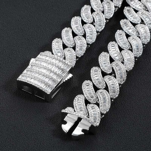 custom 16mm vvs moissanite iced out diamond chain necklace arc 925 sterling silver baguette cuban chain
custom 16mm vvs moissanite iced out diamond chain necklace arc 925 sterling silver baguette cuban chain