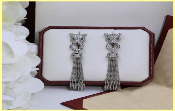 women fashion earring studs ladies mens luxury designer earrings tassels leopard head earring jewelry crystal ornaments with box 24172014, Silver
women fashion earring studs ladies mens luxury designer earrings tassels leopard head earring jewelry crystal ornaments with box 24172014, Silver