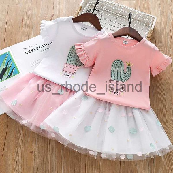 t-shirts clothing sets summer girls clothing set cotton embroidery cactus pattern t-shirt mesh skirt 2pcs clothes suit for kids casual outfi, Blue
t-shirts clothing sets summer girls clothing set cotton embroidery cactus pattern t-shirt mesh skirt 2pcs clothes suit for kids casual outfi, Blue