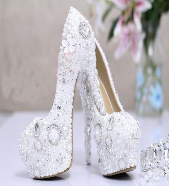 white pearl crystal bridal wedding heels debutante ball party shoes highheeled rhinestone platform amazing prom pumps8746325, Black
white pearl crystal bridal wedding heels debutante ball party shoes highheeled rhinestone platform amazing prom pumps8746325, Black