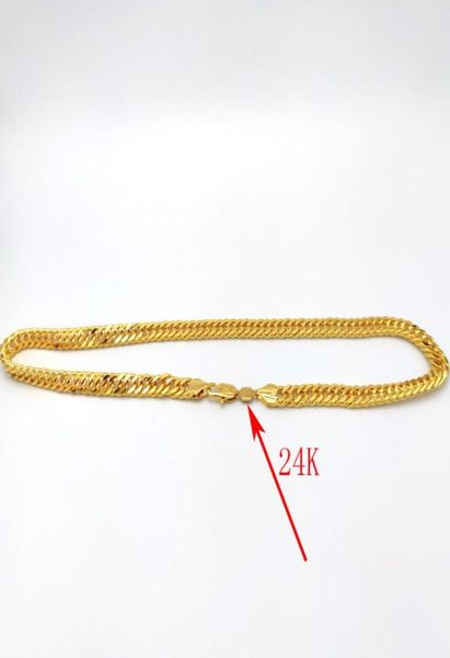 thai baht solid 24 k stamp gold chain authentic finish necklace heavy jewelry 10mm thick tall cuban curb link9650599, Silver
thai baht solid 24 k stamp gold chain authentic finish necklace heavy jewelry 10mm thick tall cuban curb link9650599, Silver