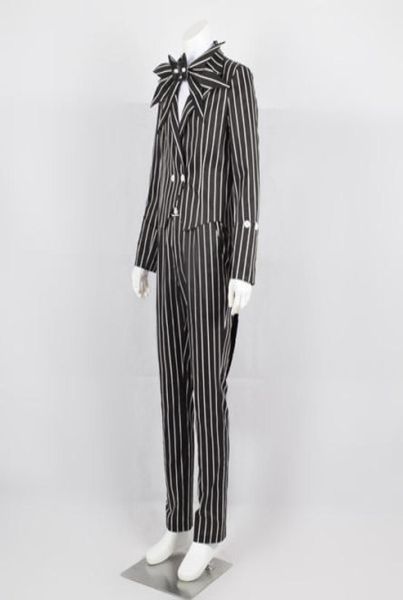 the nightmare before christmas cosplay jack skellington stripe costume cool5086591, Black
the nightmare before christmas cosplay jack skellington stripe costume cool5086591, Black
