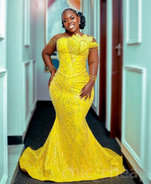 2023 aso ebi mermaid yellow prom dress sequined lace evening formal party second reception birthday engagement gowns dresses robe de soiree, Black
2023 aso ebi mermaid yellow prom dress sequined lace evening formal party second reception birthday engagement gowns dresses robe de soiree, Black