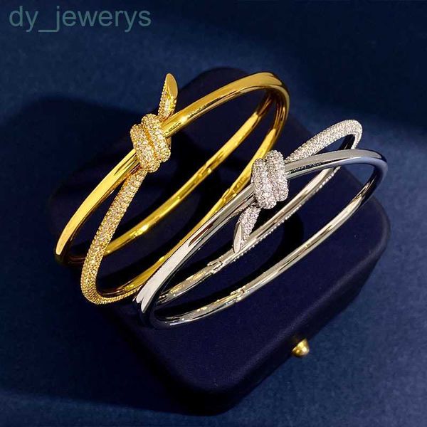 t brand luxury knot designer bangle bracelet double line rope womens minority 18k gold silver shining crystal diamond bangles bracelets jewe, Black
t brand luxury knot designer bangle bracelet double line rope womens minority 18k gold silver shining crystal diamond bangles bracelets jewe, Black