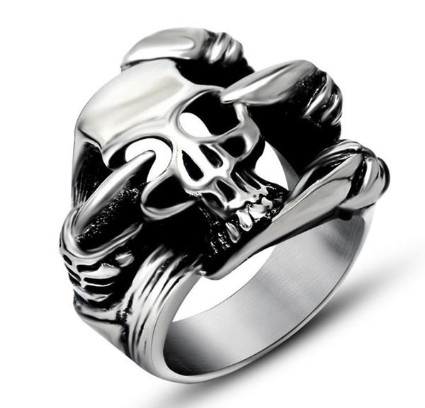 antique hip hop ghost claw skull wolf dragon head devil ring domineering punk magic rock rings retro stainless steel men039s je7389845, Golden;silver
antique hip hop ghost claw skull wolf dragon head devil ring domineering punk magic rock rings retro stainless steel men039s je7389845, Golden;silver
