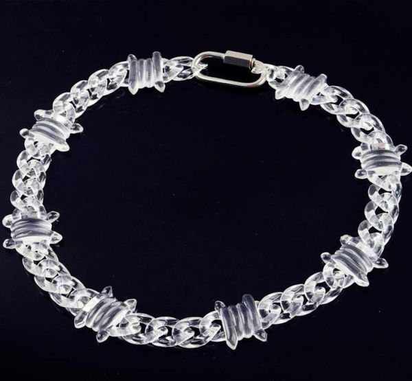 punk transparent acrylic chain lock necklace for men women resin clear spike collar pendant fashion jewelry chains4969555, Silver
punk transparent acrylic chain lock necklace for men women resin clear spike collar pendant fashion jewelry chains4969555, Silver