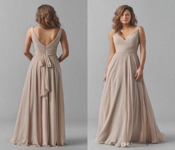 waishidress simple chiffon aline bridesmaid dresses vneck backless wedding guest dress floor length special occasion dress8347324, White;pink
waishidress simple chiffon aline bridesmaid dresses vneck backless wedding guest dress floor length special occasion dress8347324, White;pink