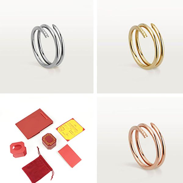 18k gold stainless steel nail ring for women white gold ring mens designer jewelery ol style wedding rings fashion love rings for men sterli, Silver
18k gold stainless steel nail ring for women white gold ring mens designer jewelery ol style wedding rings fashion love rings for men sterli, Silver