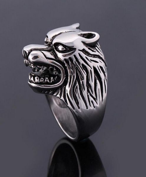 whole2016 new arrival vintage ring jewelry super animal wolf rings stainless steel punk biker men039s ring jewelry8618018, Silver
whole2016 new arrival vintage ring jewelry super animal wolf rings stainless steel punk biker men039s ring jewelry8618018, Silver