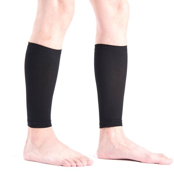 

medical sports calf brace support leg sleeve compression running shin exercise elastic breathable autumn winter burn fat socks ds04013522, Black