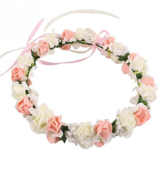 wedding bridal girls flower wreath crown for women kids head pink purple white rose handmade tiara fashion headpiece6720121, White;golden
wedding bridal girls flower wreath crown for women kids head pink purple white rose handmade tiara fashion headpiece6720121, White;golden
