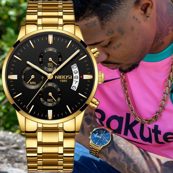 wristwatches nibosi relogio masculino mens watches brand luxury famous men's watch fashion casual chronograph military quartz wristwatc, Slivery;brown
wristwatches nibosi relogio masculino mens watches brand luxury famous men's watch fashion casual chronograph military quartz wristwatc, Slivery;brown