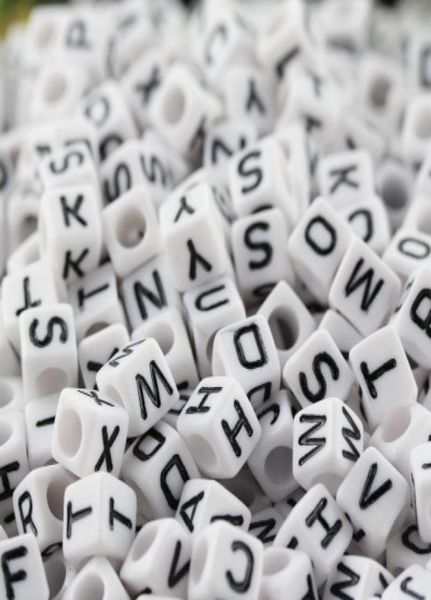 1000 pcs mixed alphabet letter acrylic cube beads 6x6 mm white with black letters 5646989
1000 pcs mixed alphabet letter acrylic cube beads 6x6 mm white with black letters 5646989