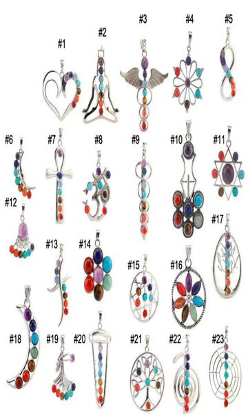 jln seven chakra reiki pendant multi styles yoga healing health amulet energy stone necklace with 18 inches brass chain9244293, Silver
jln seven chakra reiki pendant multi styles yoga healing health amulet energy stone necklace with 18 inches brass chain9244293, Silver
