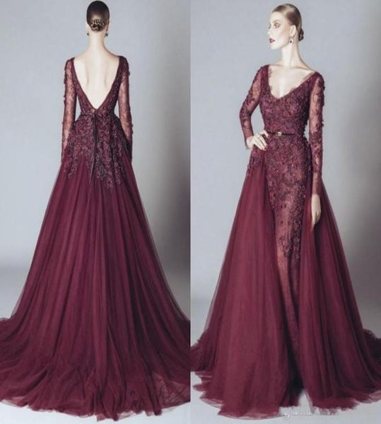 elegant lace formal burgundy celebrity evening dresses backless v neck long sleeves 2017 elie saab dress arabic party gowns 5816338, Black;red
elegant lace formal burgundy celebrity evening dresses backless v neck long sleeves 2017 elie saab dress arabic party gowns 5816338, Black;red