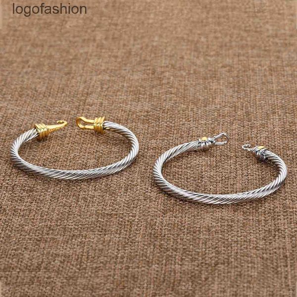 bangle silver twisted cuff bangle fashion men bracelets charm bracelet hook 5mm wire woman designer cable mens jewelry exquisite simple jewe, Black
bangle silver twisted cuff bangle fashion men bracelets charm bracelet hook 5mm wire woman designer cable mens jewelry exquisite simple jewe, Black