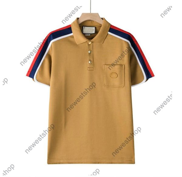 23ss designer mens polos t shirt luxury summer pocket embroidery letters print label polo shirts man sleeve color stripe printed casual cott, Black;brown
23ss designer mens polos t shirt luxury summer pocket embroidery letters print label polo shirts man sleeve color stripe printed casual cott, Black;brown