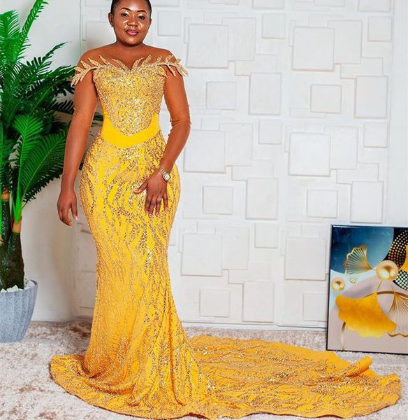 2023 aso ebi yellow mermaid prom dress sequined lace evening formal party second reception birthday engagement gowns dresses robe de soiree, Black
2023 aso ebi yellow mermaid prom dress sequined lace evening formal party second reception birthday engagement gowns dresses robe de soiree, Black