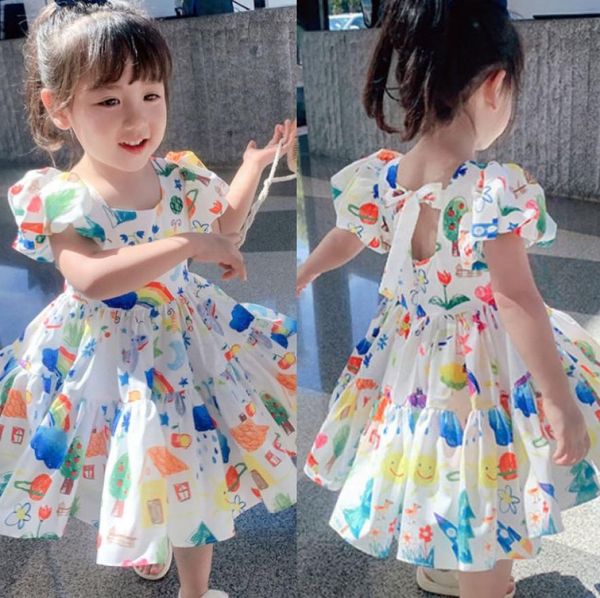 sweet girls graffiti printed dress summer kids puff short sleeve dresses children backless bows pleated clothing a31042059215, Red;yellow
sweet girls graffiti printed dress summer kids puff short sleeve dresses children backless bows pleated clothing a31042059215, Red;yellow