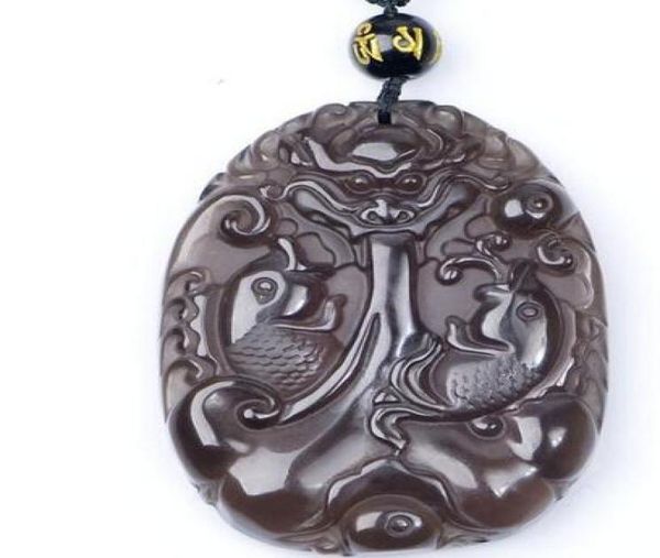 real clear ice natural obsidian carved fish dragon lucky charm pendants necklace fashion women039s jewelry2455209, Silver
real clear ice natural obsidian carved fish dragon lucky charm pendants necklace fashion women039s jewelry2455209, Silver