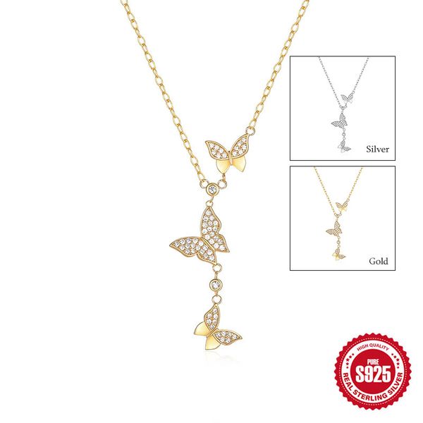 6 styles 925 sterling silver butterfly necklace cz diamond double layers chokers for women 2023 new designer stacked necklaces jewelry 
6 styles 925 sterling silver butterfly necklace cz diamond double layers chokers for women 2023 new designer stacked necklaces jewelry