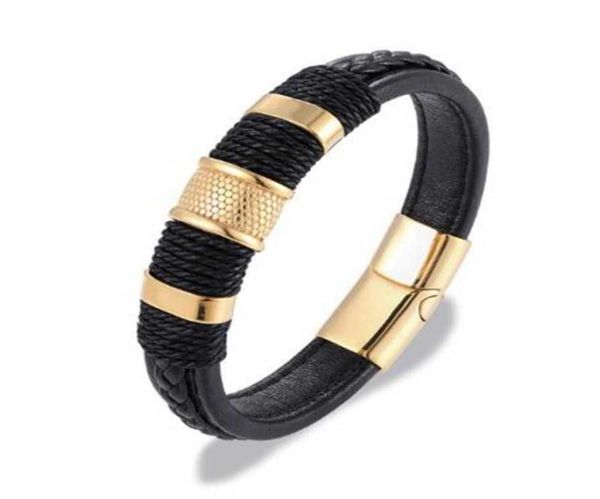 multilayer braided genuine leather bracelet titanium stainless steel magnetic buckle bracelet menbraided bracelet jewelry q07191386092, Black
multilayer braided genuine leather bracelet titanium stainless steel magnetic buckle bracelet menbraided bracelet jewelry q07191386092, Black