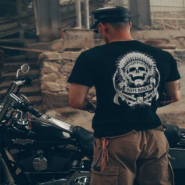 casual t-shirt amikaki american vintage harajuku wind locomotive workwear indian feather skull head street short sleeve t-shirt men, White;black
casual t-shirt amikaki american vintage harajuku wind locomotive workwear indian feather skull head street short sleeve t-shirt men, White;black